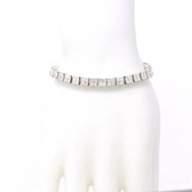 Invisible Princess-Cut Tennis Bracelet (9.66 ct)