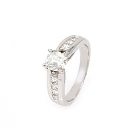 Cushion-Cut Engagement Ring (1.66 Ct)