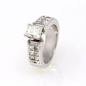 Invisible Set Engagement Ring (2.44 ct)