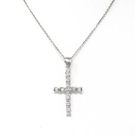 Baguette Cross Pendant (0.36 ct)
