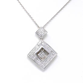 Trilogy Square Drop Pendant (1.99 ct)