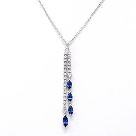 Dripping Sapphire Pendant (1.71 ct)