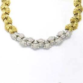 Entwined Baguette Necklace (13.70 ct)