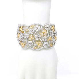Diamond Clover Bangle (57.90ct)