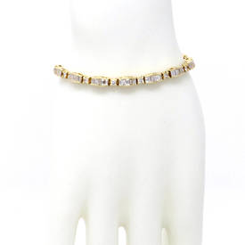 Baguette Link Diamond Bracelet (4.65 ct)