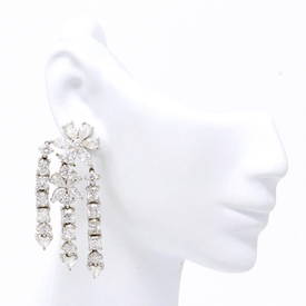 Brilliant Flower Drop Earrings (26.84 ct)