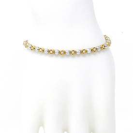 Two Tone Bezel Diamond Bracelet (1.20 ct)