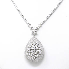 Pear Shape Diamond Necklace (20.71 ct)