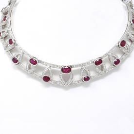 Hollow Ruby Necklace (44.19 ct)