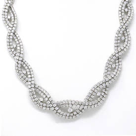 Grand Woven Diamond Necklace (36.80 ct)