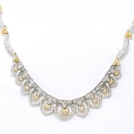 Hollow Heart Strand Necklace (16.82 ct)