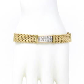 Invisible Set Men's Bracelet (8.10 ct)