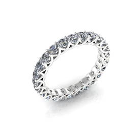Entwined Prong Eternity Ring