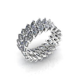 Duplicate Marquise Eternity Ring