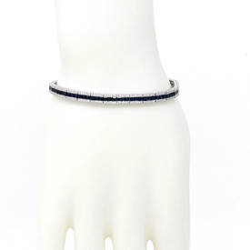 Sapphire Inlaid Bracelet (6.63 ct)
