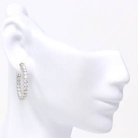 Small Diamond Hoop Earrings (1.81 ct)