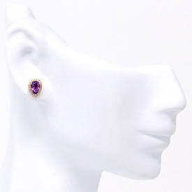 Royal Purple Earrings (0.85 ct)