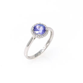 Bright Tanzanite Ring (0.87 Ct)