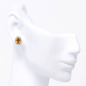 Sunny Side Topaz Stud Earrings (1.03 Ct)