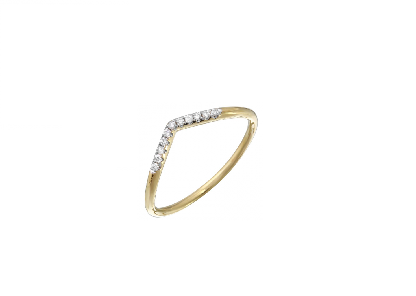 Wishbone Diamond Ring (0.05ct)