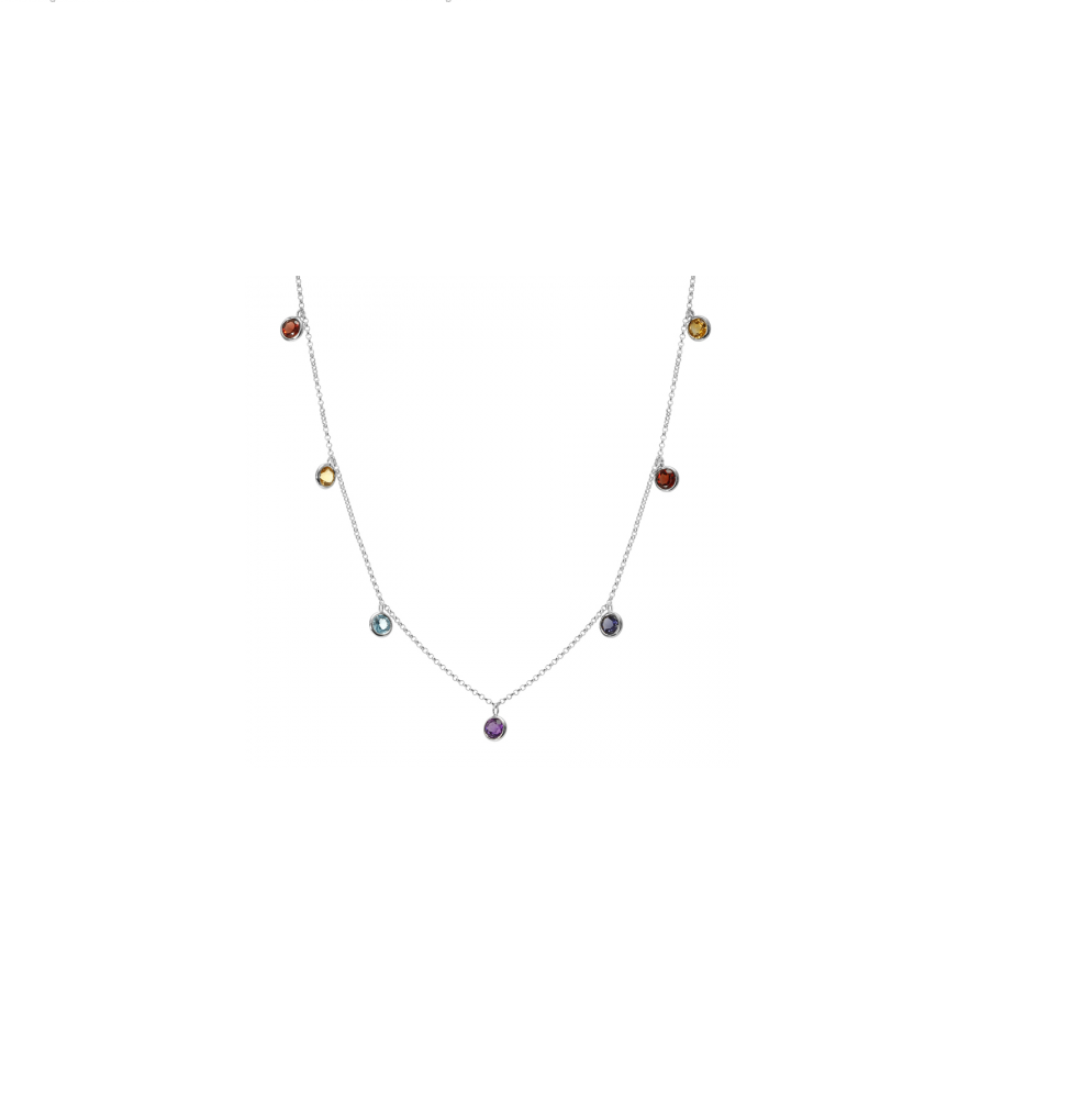 Rainbow Multi-Gems Necklace (1ct)