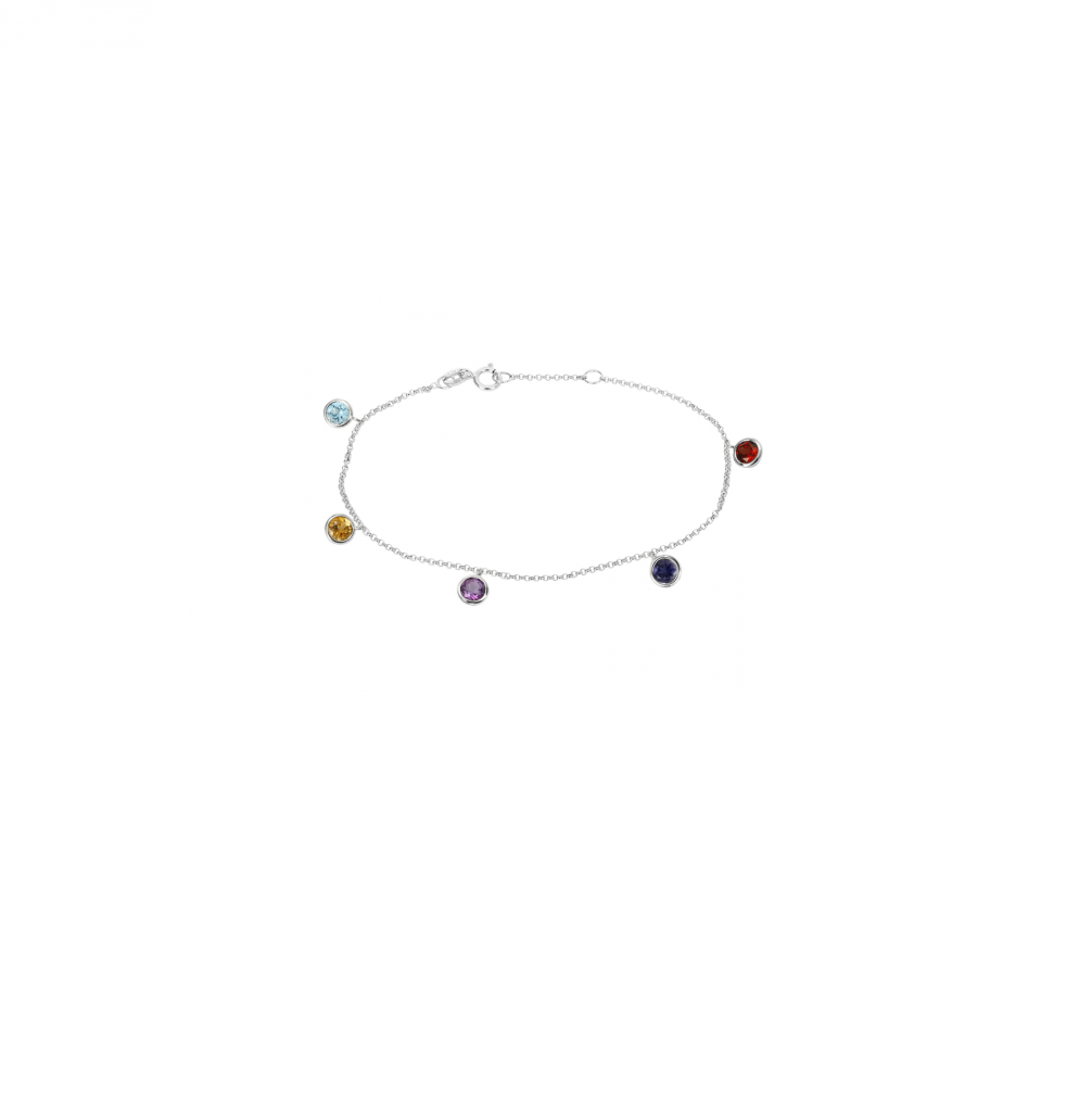 Rainbow Multi-Gems Bracelet (1ct)