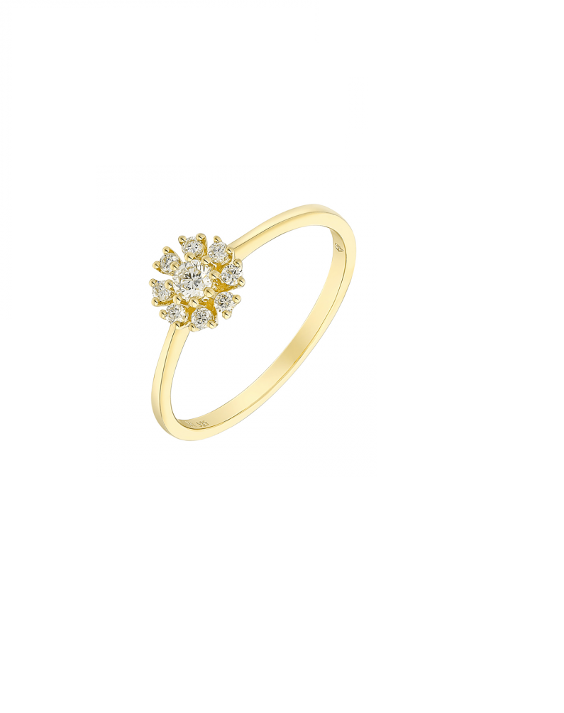 Flower Diamond Ring (0.26ct)