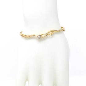 Ripple Diamond Bangle (0.36 ct)