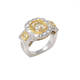 Fancy Light Yellow Three Stone Engagement Ring (5.69 ct)