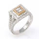 Iced Two-tone Engagement Ring (2.70 ct)