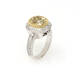 Fancy Yellow Cushion Cut Engagement (5.91 ct)