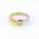 Two Tone Solitaire Engagement Ring (1.00 ct)