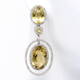Oval Citrine Drop Earrings (21.70 ct)