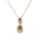 Pink White Yellow Droplet Pendant (6.32 ct)