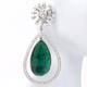 Emerald Pear Drop Earrings (72.21 ct)