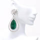 Emerald Pear Drop Earrings (72.21 ct)