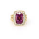 Pink Tourmaline Engraved Ring (9.70 ct)