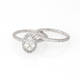 Halo Oval Diamond Wedding Set (2.35 ct)