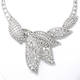 Diamond Leaf Overlay Necklace (18.52 ct)