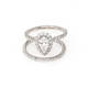 Halo Pear Diamond Wedding Set (1.96 ct)