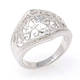 White Gold Scroll Ring