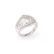 White Gold Scroll Ring