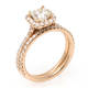 Rose Gold Radiant Wedding Set (2.19 ct)