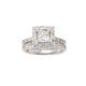 Princess-Cut Halo Diamond Wedding Set(1.75 Ct)