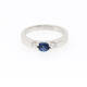 Three Stone Sapphire Ring (0.59 ct)