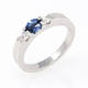 Three Stone Sapphire Ring (0.59 ct)