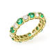 Emerald and Diamond Eternity (2.89 ct)