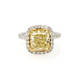 Fancy Yellow Cushion Engagement Ring (5.71 ct)