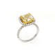 Fancy Yellow Cushion Engagement Ring (5.71 ct)