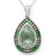 Green Amethyst Pear Shape Pendant (5.36 Ct)